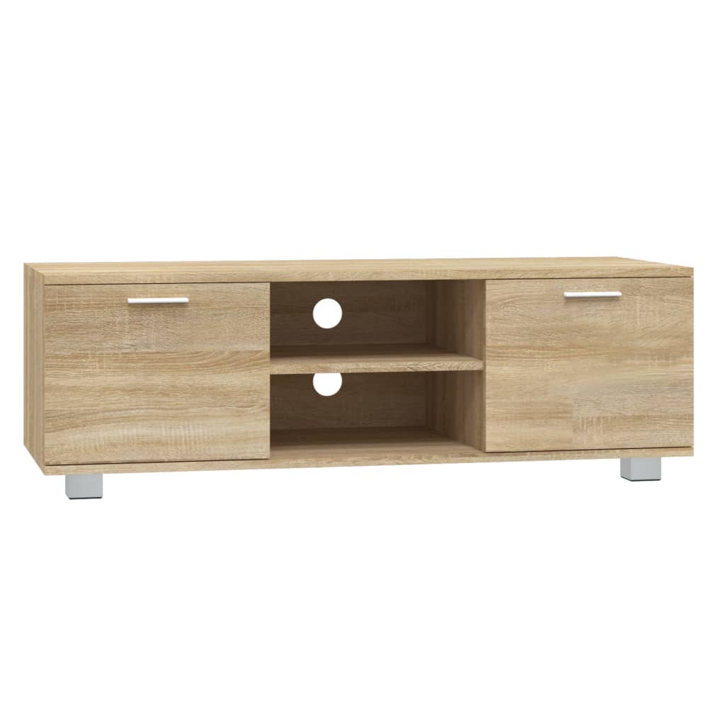 TV-taso Sonoma-tammi 120x40,5x35 cm tekninen puu - Sisustajankoti.fi