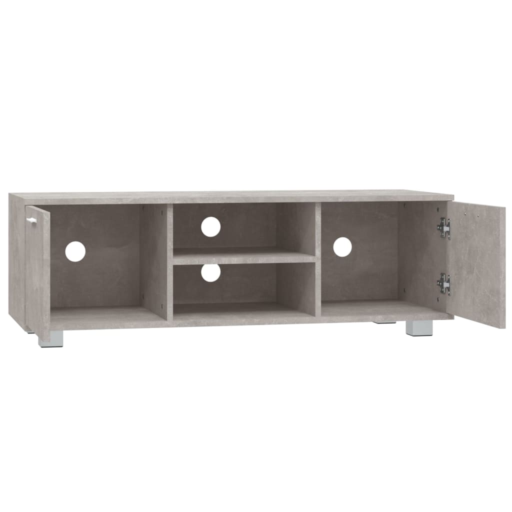 TV-taso betoninharmaa 120x40,5x35 cm tekninen puu - Sisustajankoti.fi