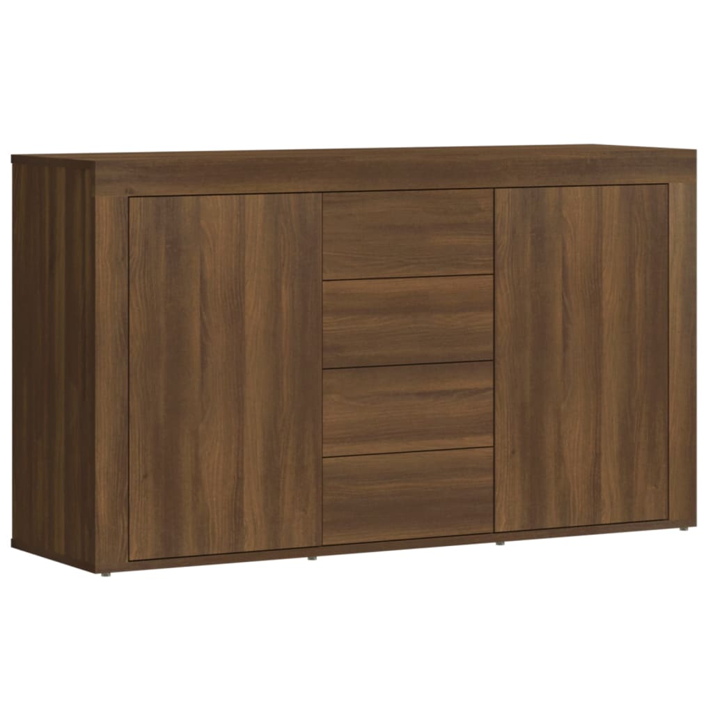 Senkki ruskea tammi 120x36x69 cm tekninen puu - Sisustajankoti.fi