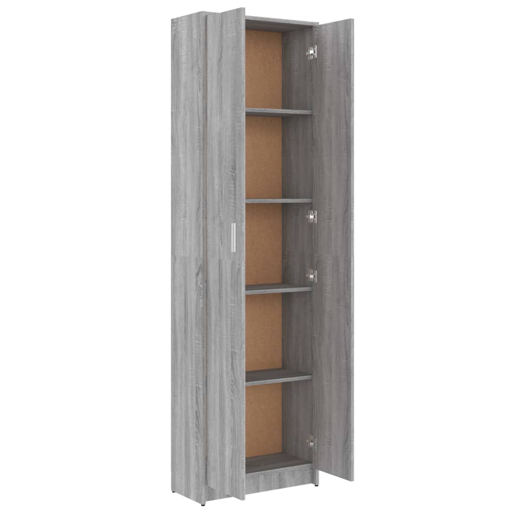 Eteisen vaatekaappi harmaa Sonoma 55x25x189 cm tekninen puu - Sisustajankoti.fi