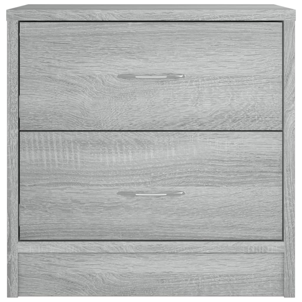 Yöpöydät 2 kpl harmaa sonoma 40x30x40 cm tekninen puu - Sisustajankoti.fi