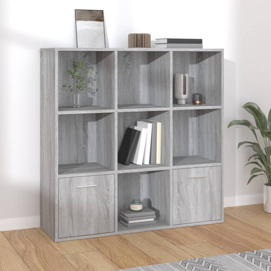 Kirjahylly harmaa Sonoma 98x30x98 cm - Sisustajankoti.fi
