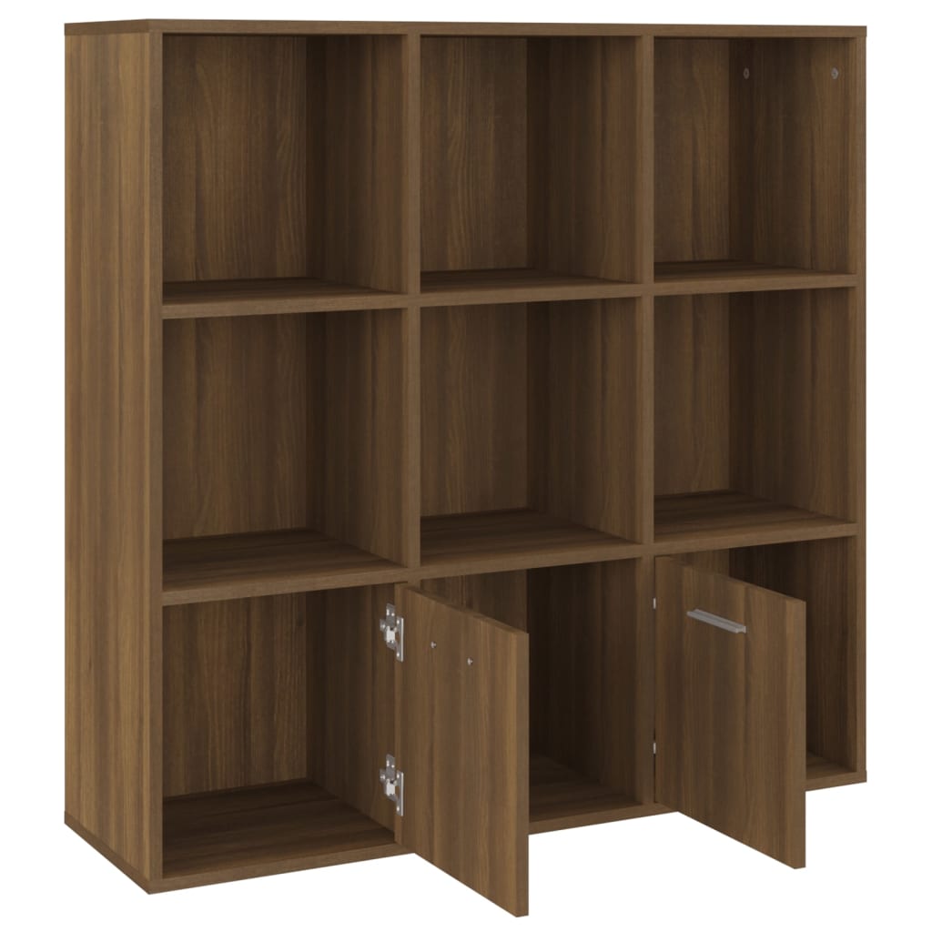 Kirjahylly ruskea tammi 98x30x98 cm - Sisustajankoti.fi