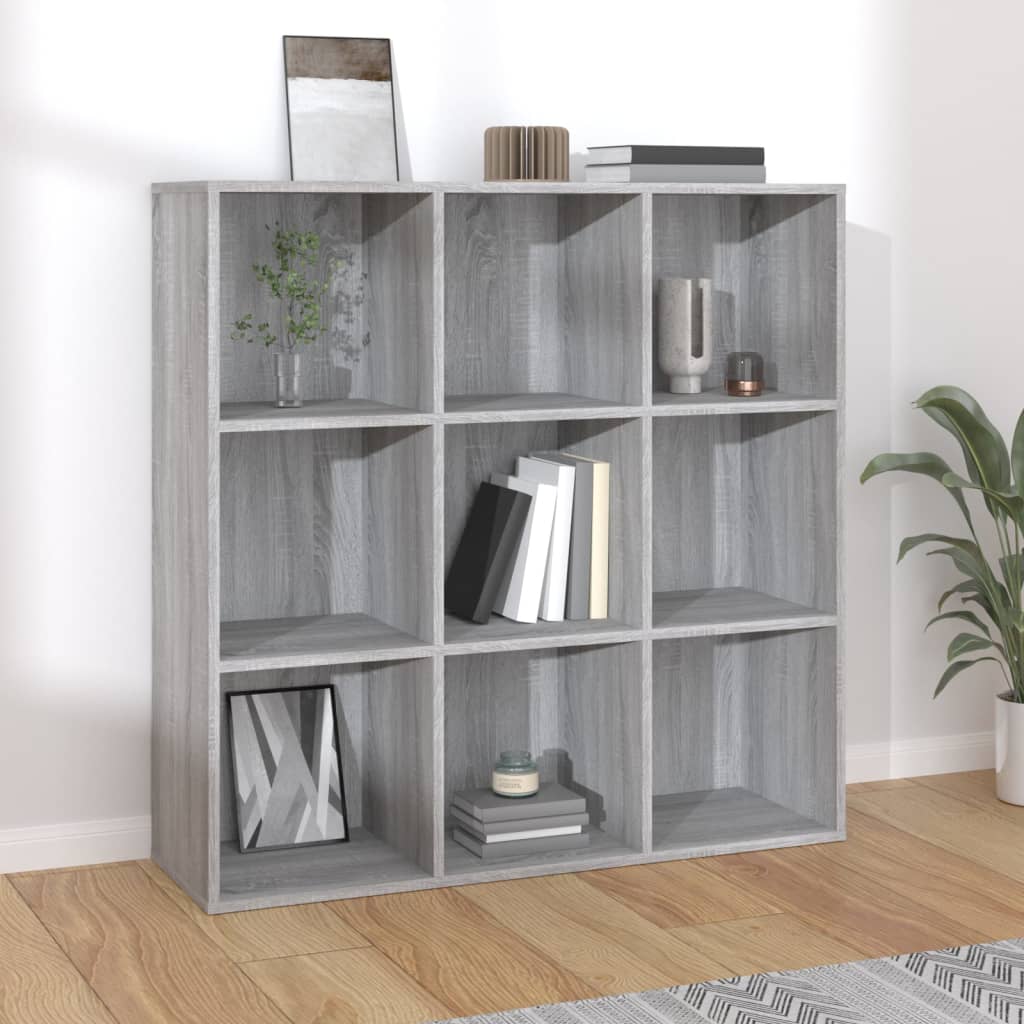 Kirjahylly harmaa Sonoma 98x30x98 cm - Sisustajankoti.fi