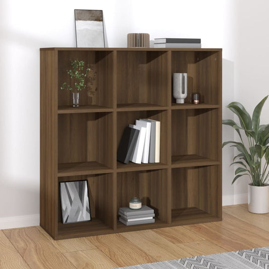 Kirjahylly ruskea tammi 98x30x98 cm - Sisustajankoti.fi