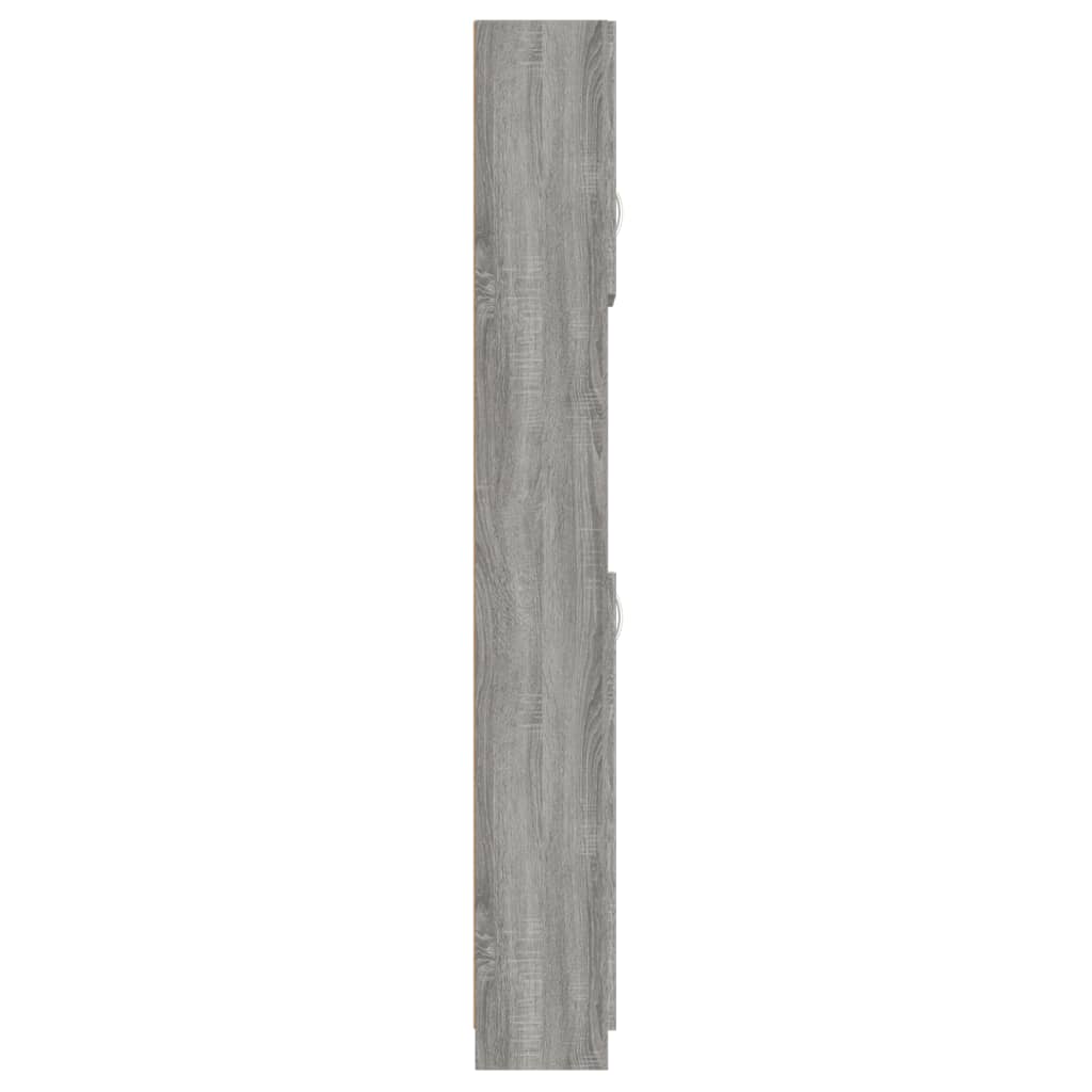 Kylpyhuoneen kaappi harmaa Sonoma 32x25,5x190 cm tekninen puu - Sisustajankoti.fi