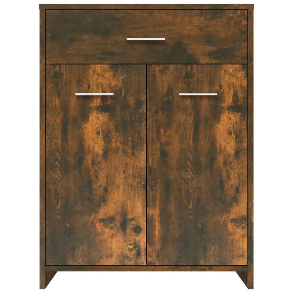 Kylpyhuoneen kaappi savutammi 60x33x80 cm tekninen puu - Sisustajankoti.fi