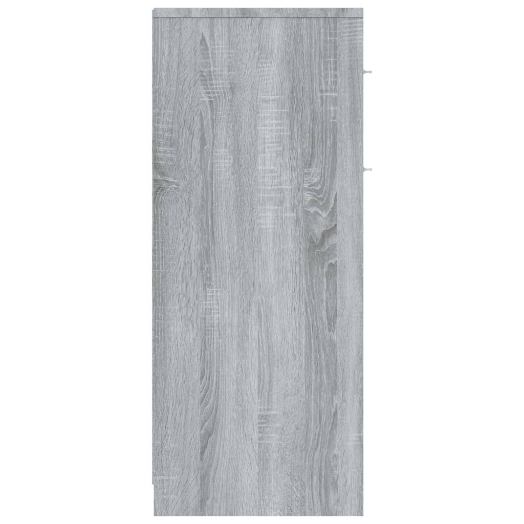 Kylpyhuoneen kaappi harmaa Sonoma 60x33x80 cm tekninen puu - Sisustajankoti.fi
