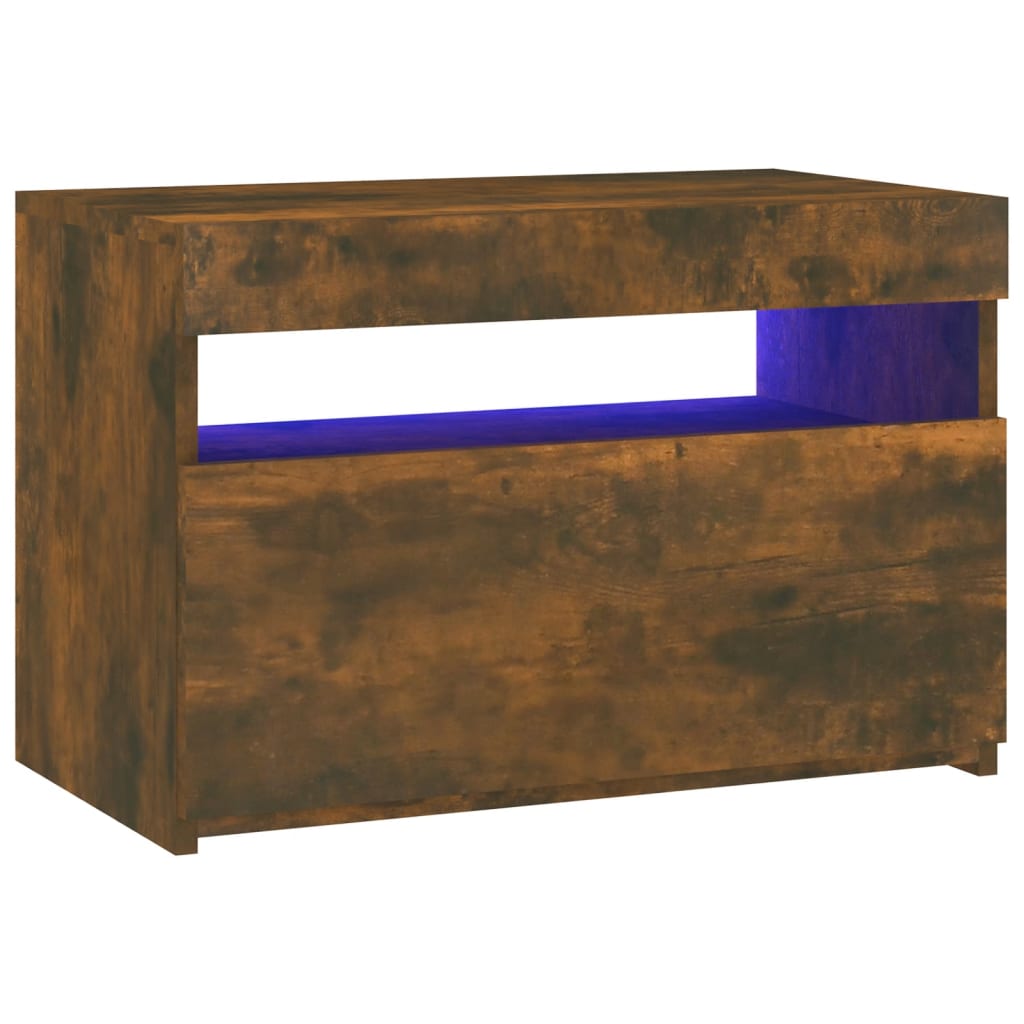 TV-taso LED-valoilla savutammi 60x35x40 cm - Sisustajankoti.fi