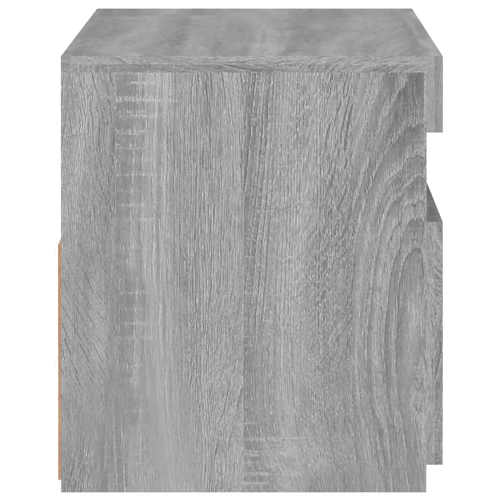 TV-taso LED-valoilla harmaa Sonoma 60x35x40 cm - Sisustajankoti.fi