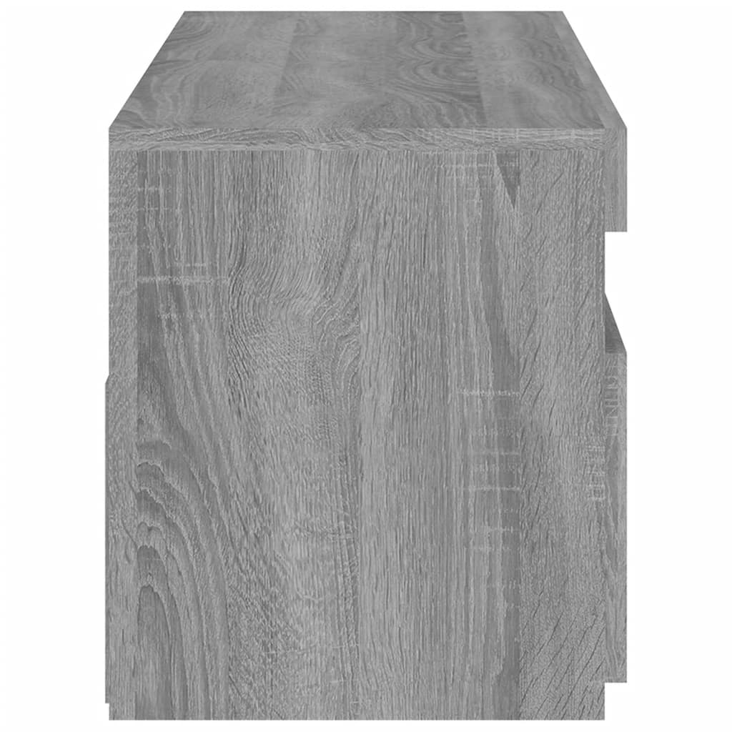 TV-tasot 2 kpl LED-valoilla harmaa Sonoma 60x35x40 cm - Sisustajankoti.fi