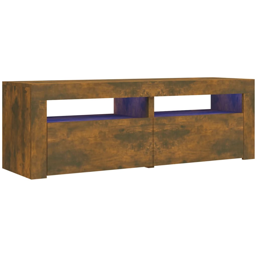 TV-taso LED-valoilla savutammi 120x35x40 cm - Sisustajankoti.fi