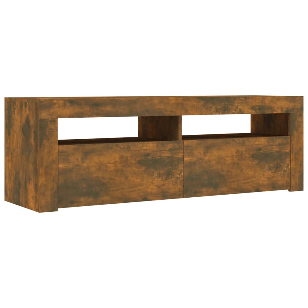 TV-taso LED-valoilla savutammi 120x35x40 cm - Sisustajankoti.fi