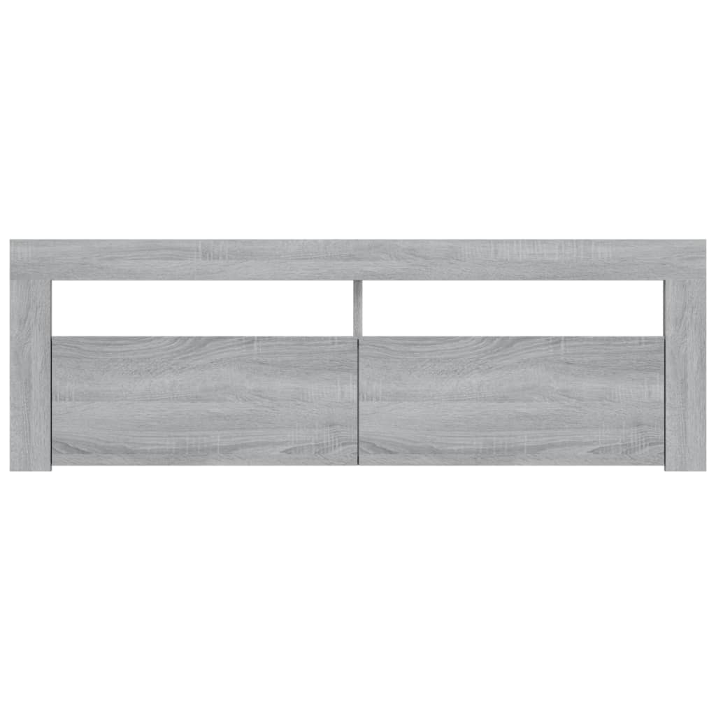 TV-taso LED-valoilla harmaa Sonoma 120x35x40 cm - Sisustajankoti.fi