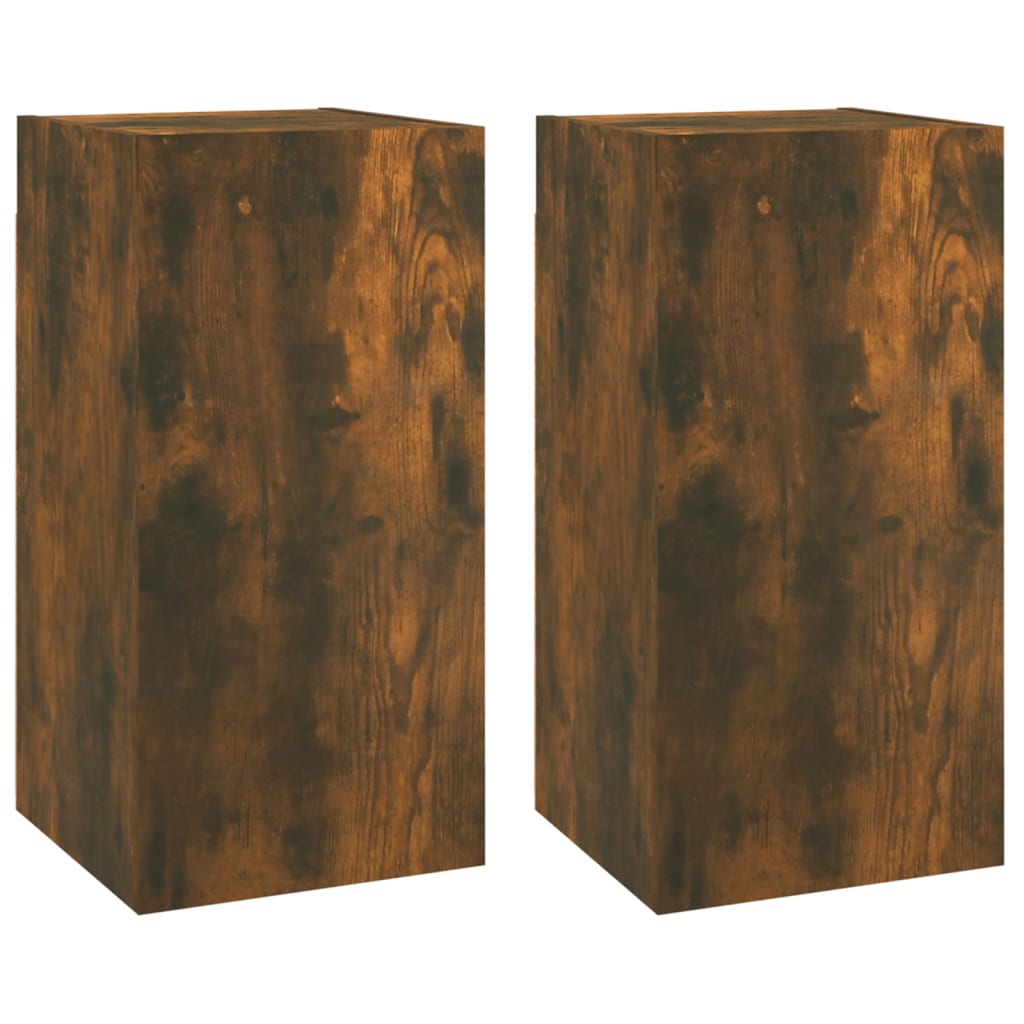 TV-tasot 2 kpl savutammi 30,5x30x60 cm tekninen puu - Sisustajankoti.fi