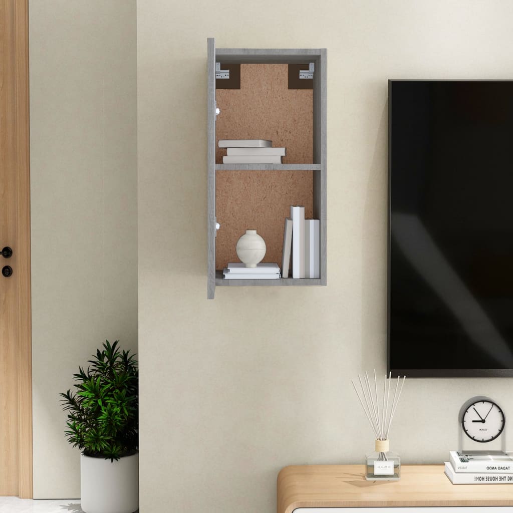 TV-taso harmaa Sonoma 30,5x30x60 cm tekninen puu - Sisustajankoti.fi