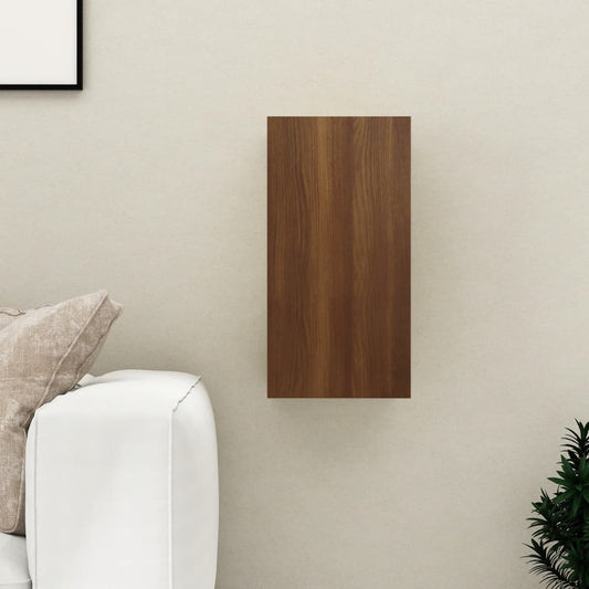 TV-taso ruskea tammi 30,5x30x60 cm tekninen puu - Sisustajankoti.fi