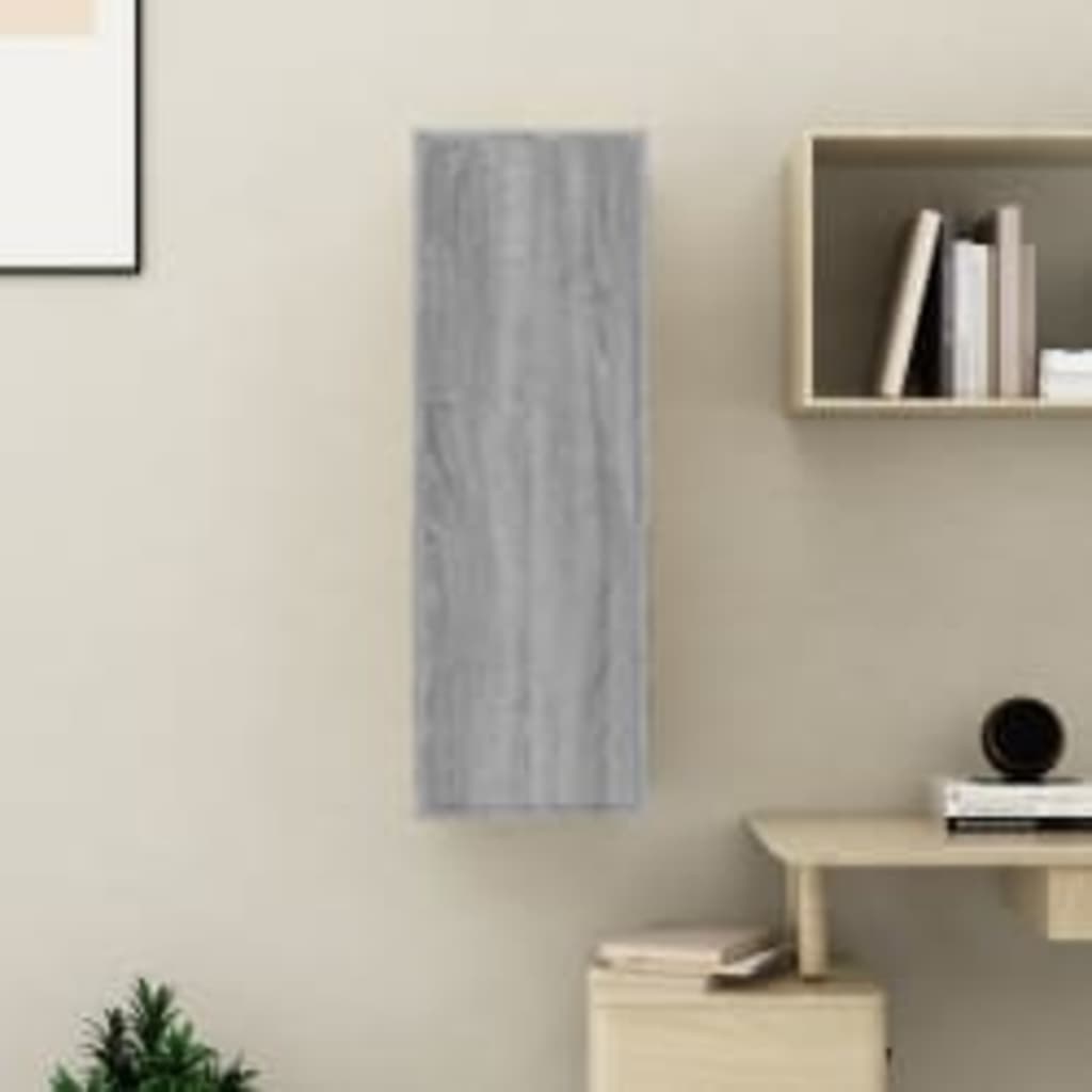 TV-taso harmaa Sonoma 30,5x30x90 cm tekninen puu - Sisustajankoti.fi