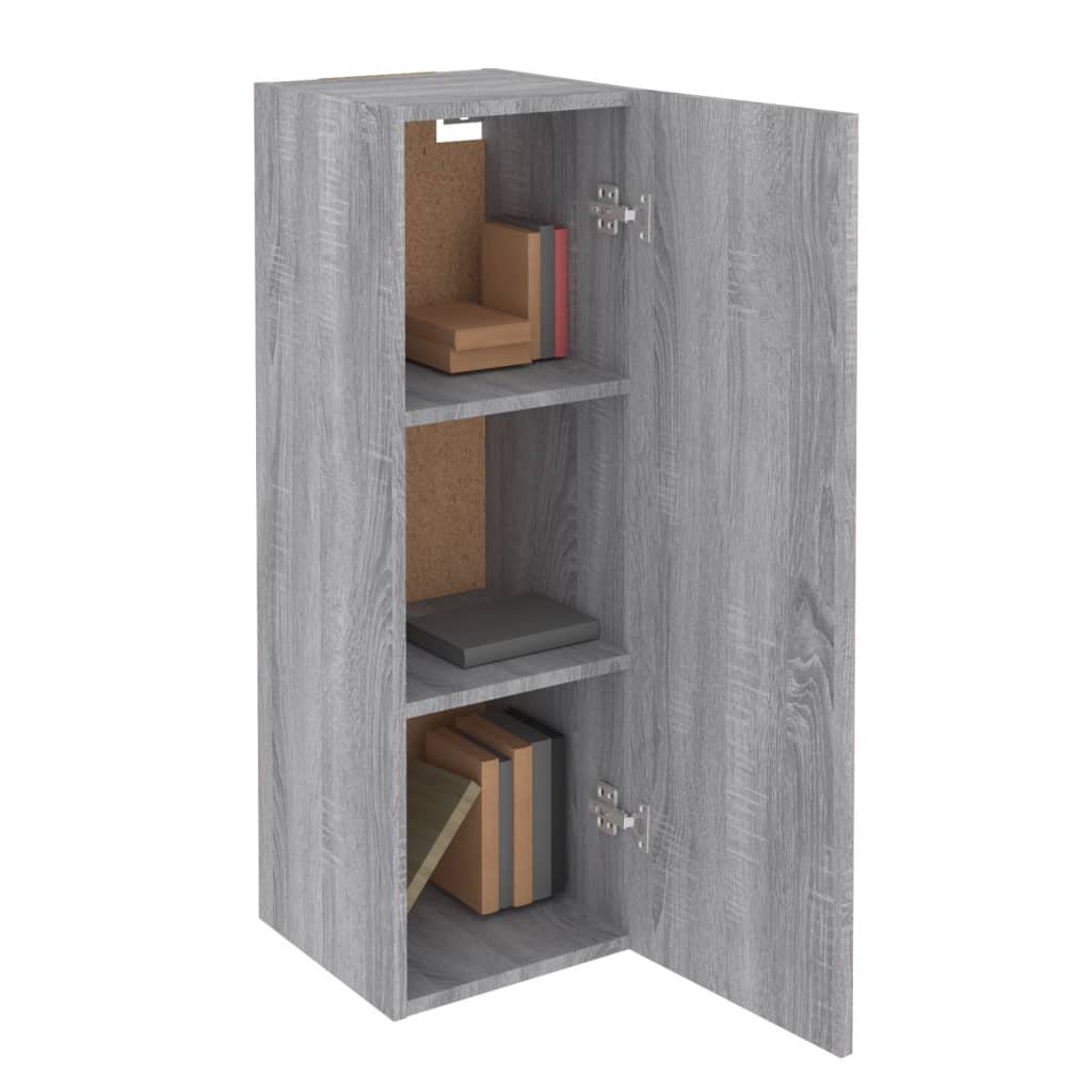 TV-tasot 2 kpl harmaa Sonoma 30,5x30x90 cm tekninen puu - Sisustajankoti.fi
