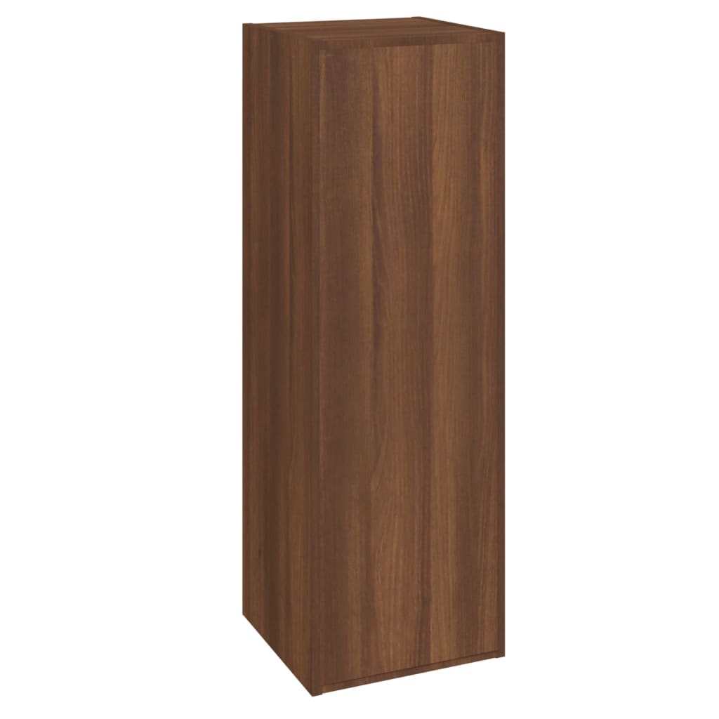 TV-taso ruskea tammi 30,5x30x90 cm tekninen puu - Sisustajankoti.fi