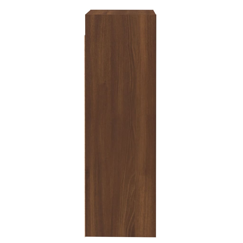 TV-taso 2 kpl ruskea tammi 30,5x30x90 cm tekninen puu - Sisustajankoti.fi
