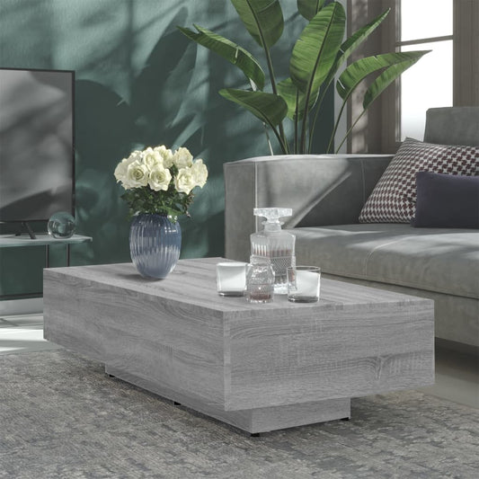 Sohvapöytä harmaa Sonoma 115x60x31 cm tekninen puu - Sisustajankoti.fi