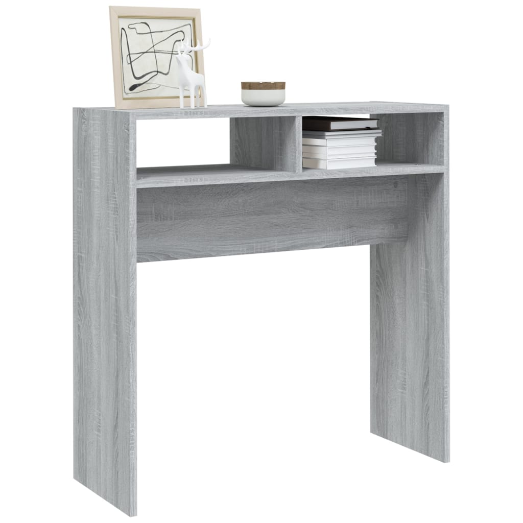 Konsolipöytä harmaa Sonoma 78x30x80 cm tekninen puu - Sisustajankoti.fi