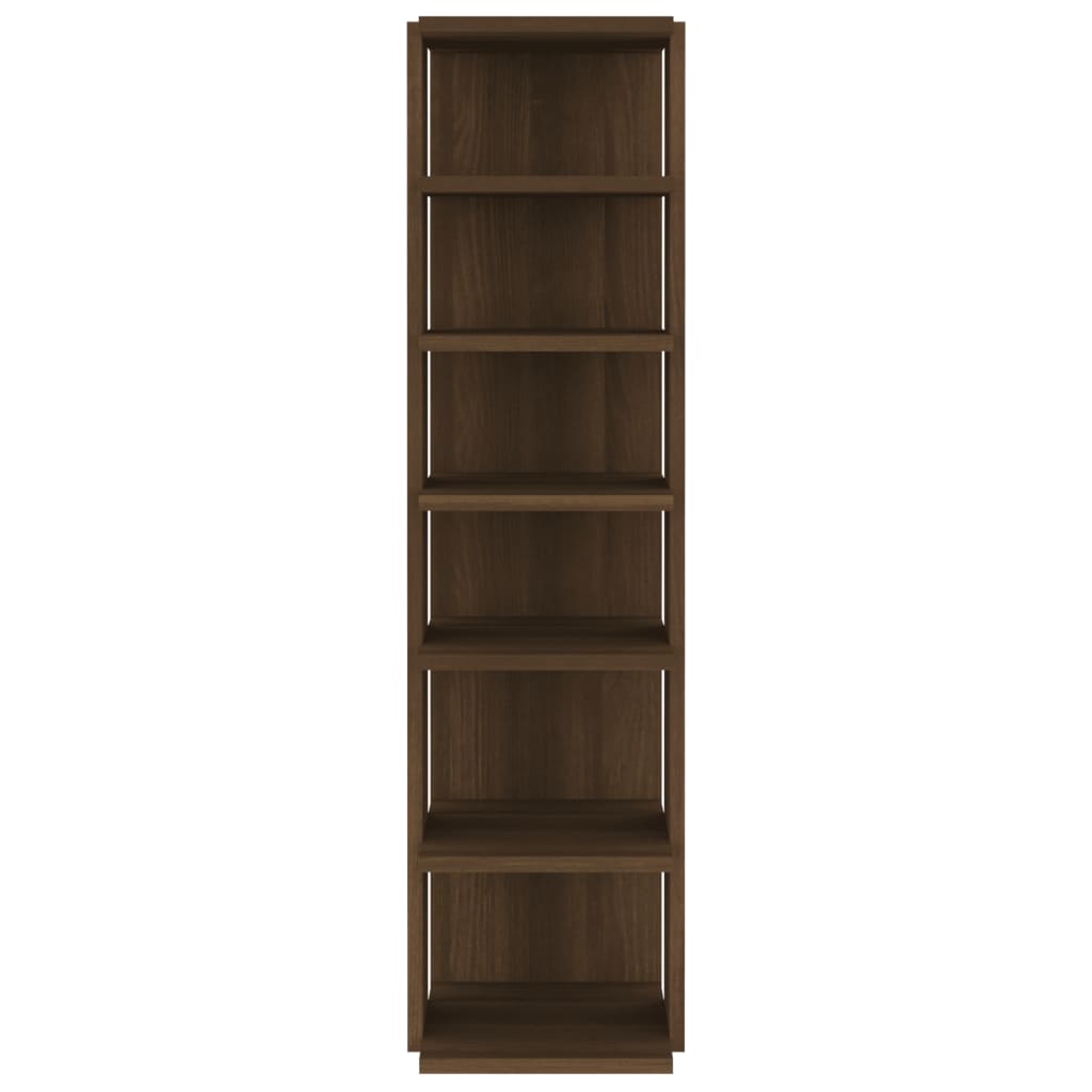 Kenkäteline ruskea tammi 27,5x27x102 cm tekninen puu - Sisustajankoti.fi