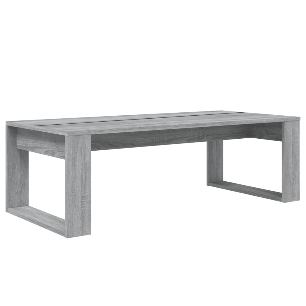 Sohvapöytä harmaa Sonoma 110x50x35 cm tekninen puu - Sisustajankoti.fi