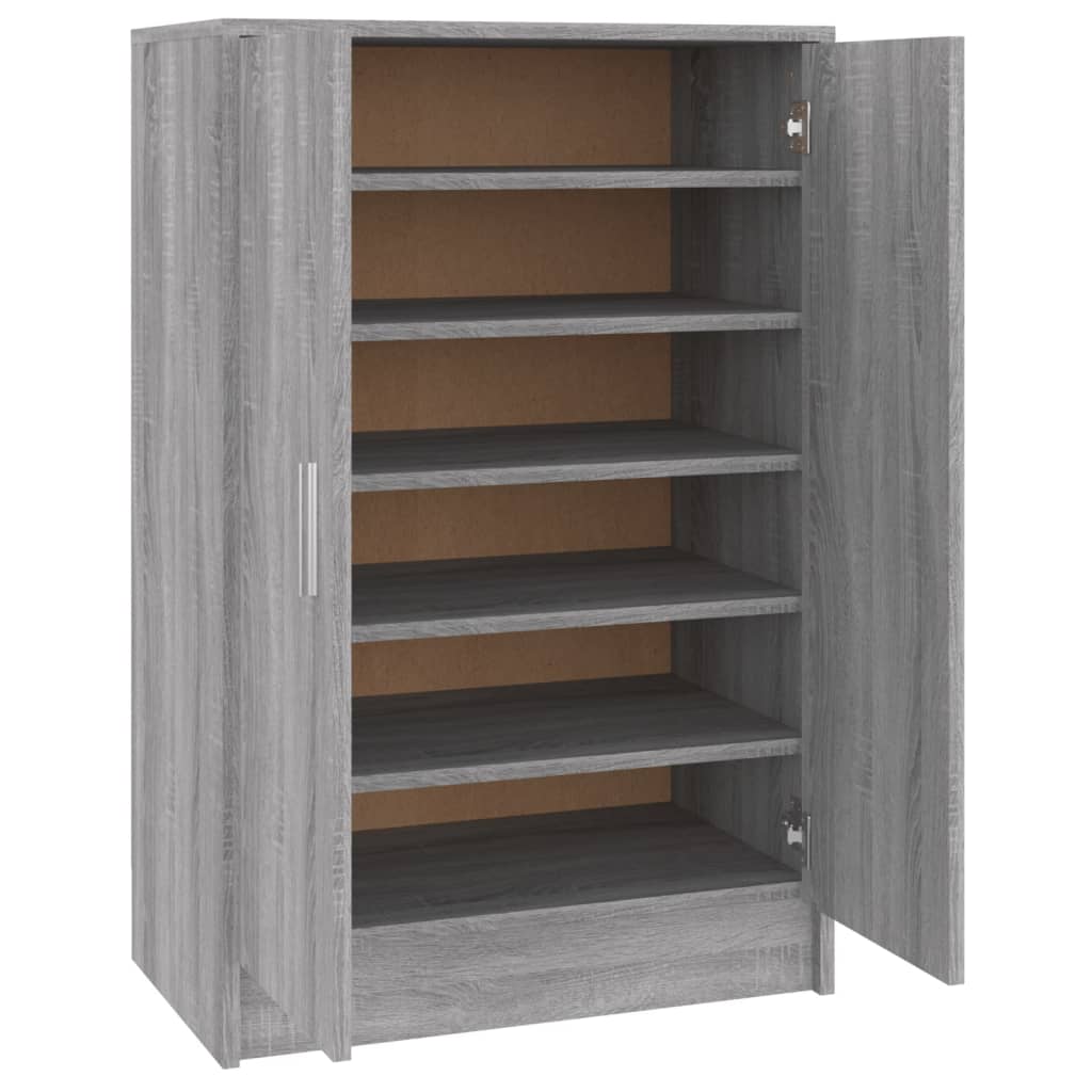 Kenkäteline harmaa Sonoma 60x35x92 cm tekninen puu - Sisustajankoti.fi