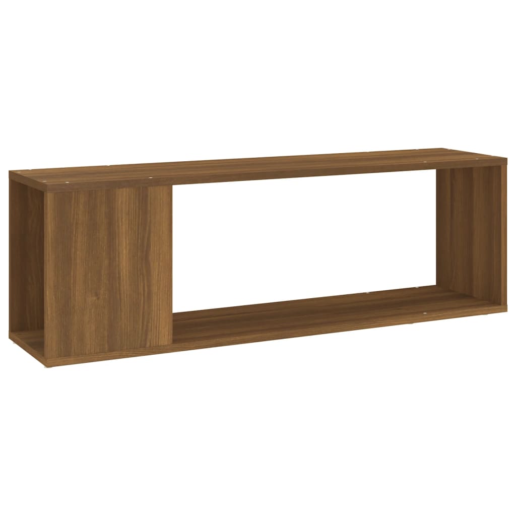 TV-taso ruskea tammi 100x24x32 cm tekninen puu - Sisustajankoti.fi