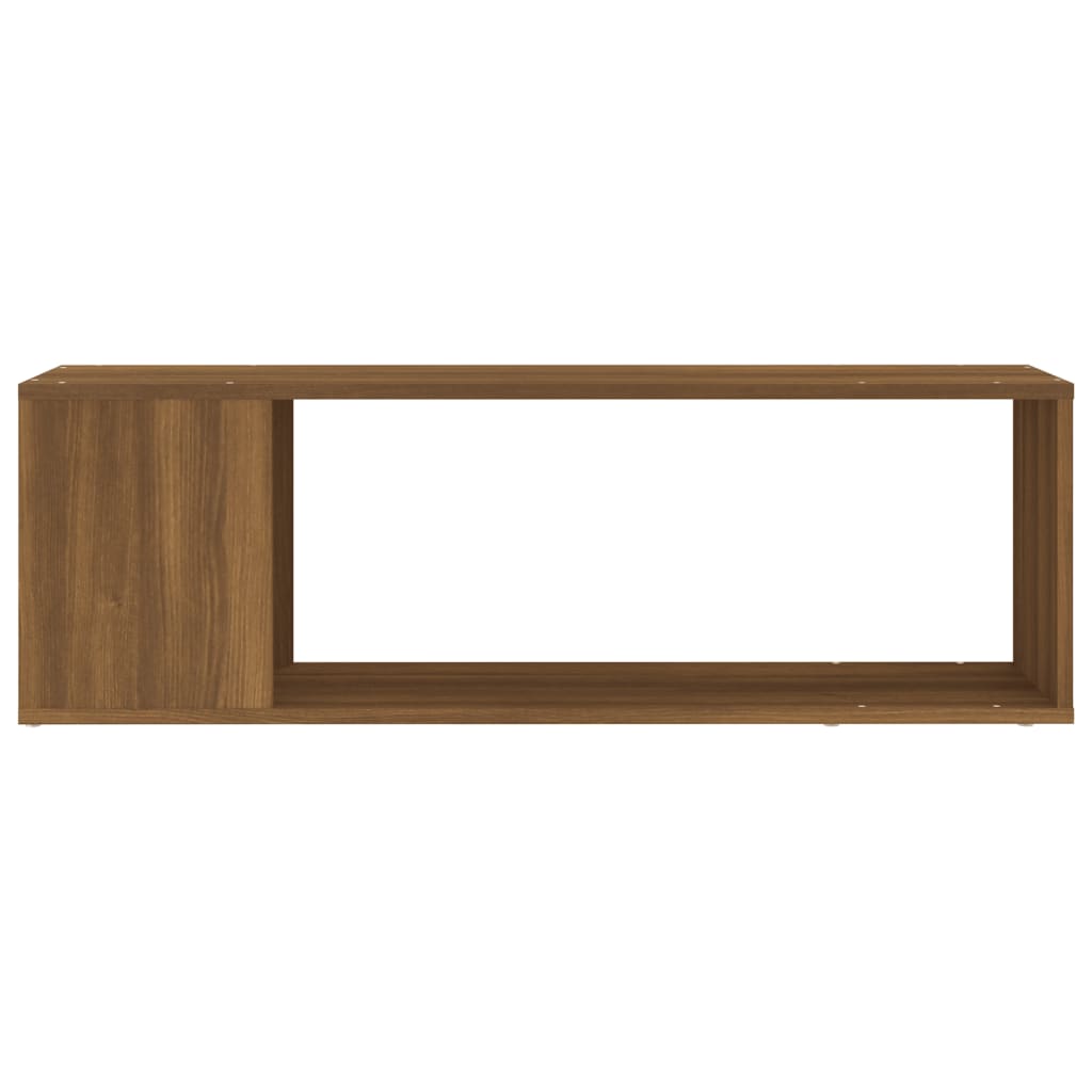 TV-taso ruskea tammi 100x24x32 cm tekninen puu - Sisustajankoti.fi