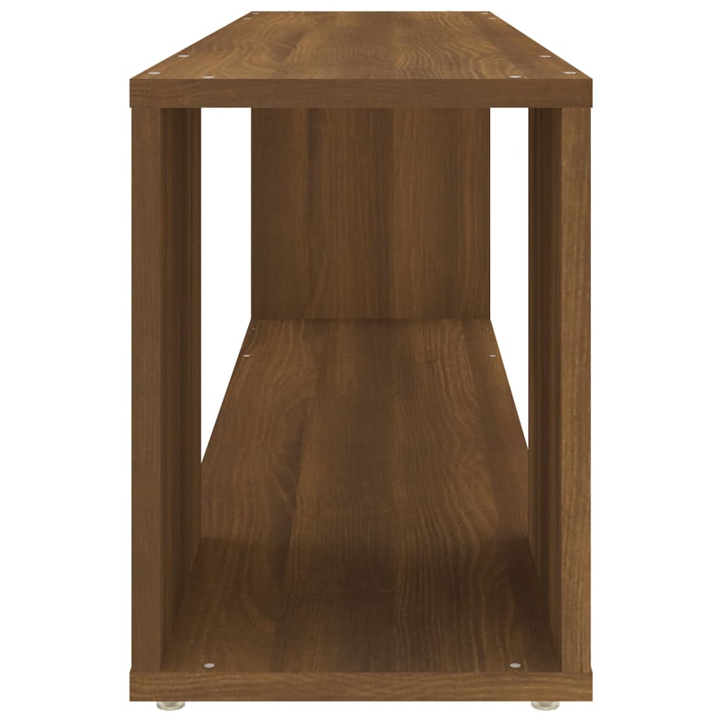 TV-taso ruskea tammi 100x24x32 cm tekninen puu - Sisustajankoti.fi