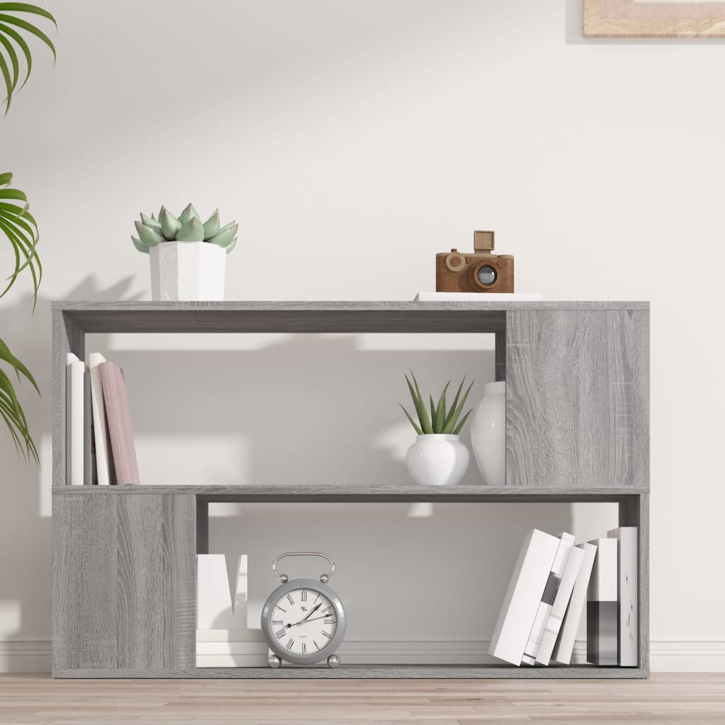 Kirjahylly harmaa Sonoma 100x24x63 cm tekninen puu - Sisustajankoti.fi