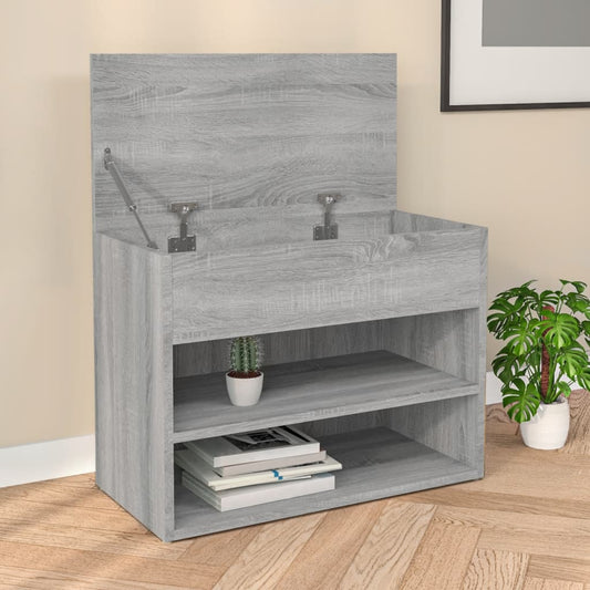 Kenkäpenkki harmaa Sonoma 60x30x45 cm tekninen puu - Sisustajankoti.fi