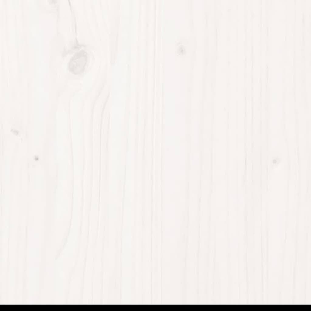 Sängynrunko valkoinen täysi puu 75x190 cm 2FT6 Small Single - Sisustajankoti.fi