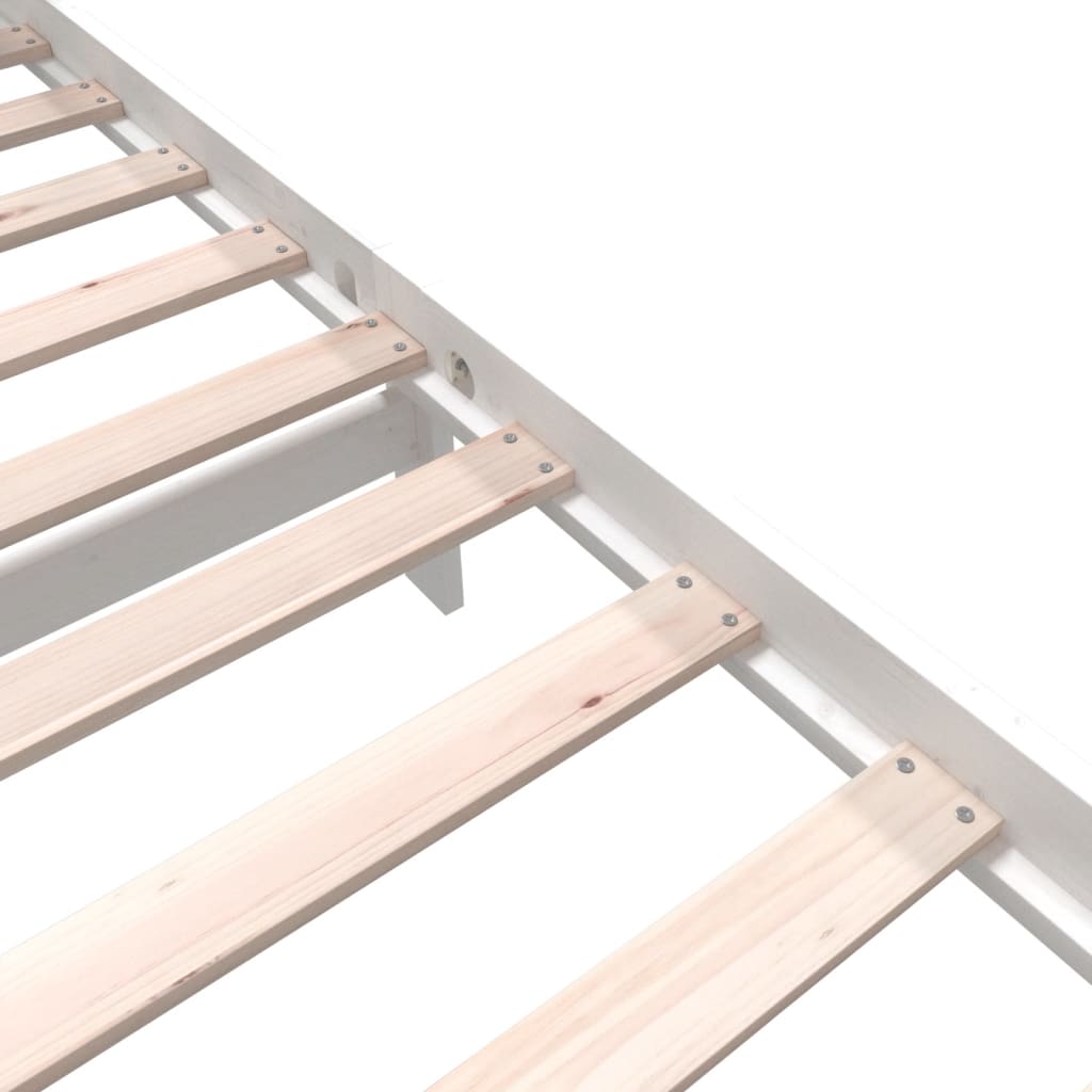 Sängynrunko valkoinen täysi mänty 90x190 cm 3FT Single - Sisustajankoti.fi