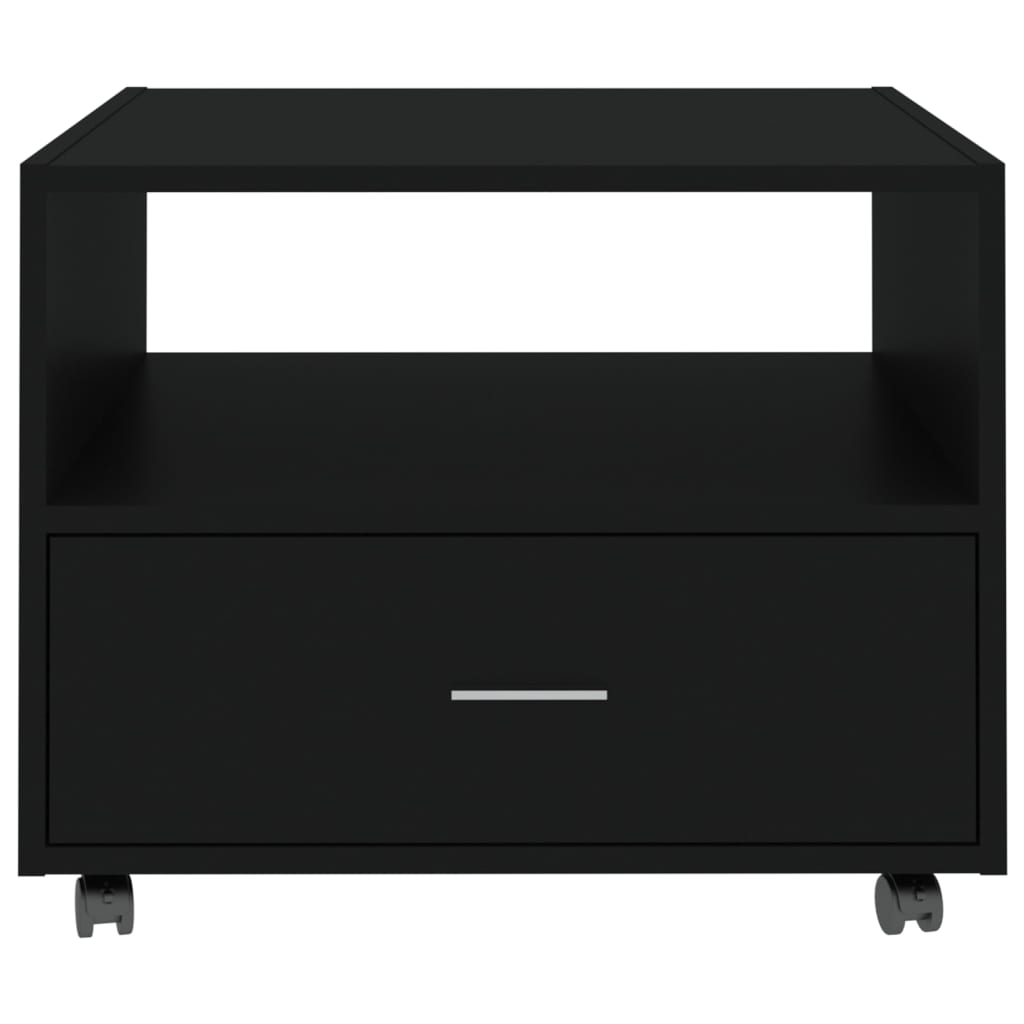 Sohvapöytä musta 55x55x40 cm tekninen puu - Sisustajankoti.fi