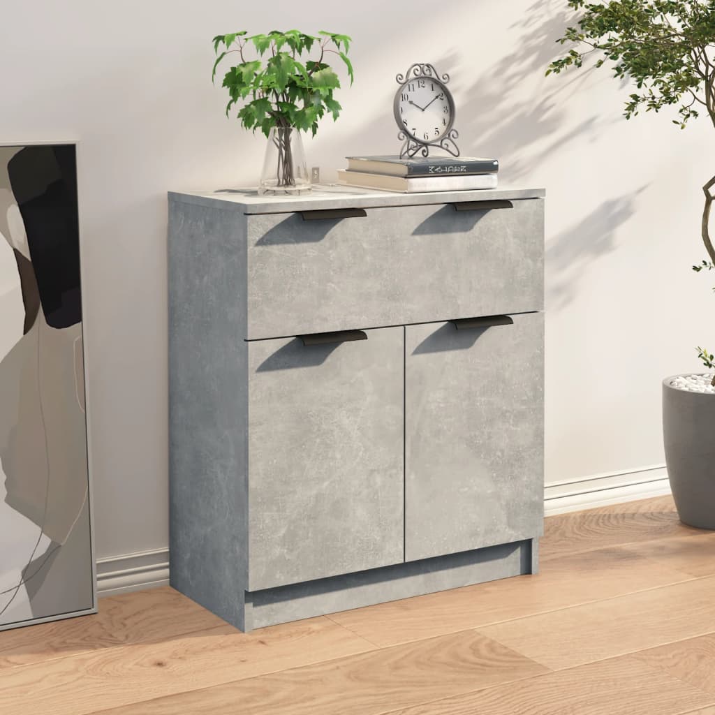 Senkki betoninharmaa 60x30x70 cm tekninen puu - Sisustajankoti.fi
