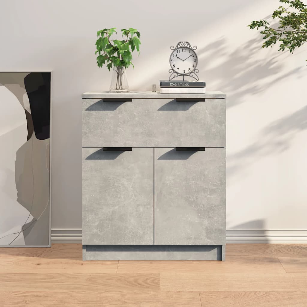 Senkki betoninharmaa 60x30x70 cm tekninen puu - Sisustajankoti.fi