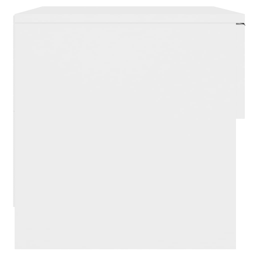 Yöpöydät 2 kpl valkoinen tekninen puu - Sisustajankoti.fi