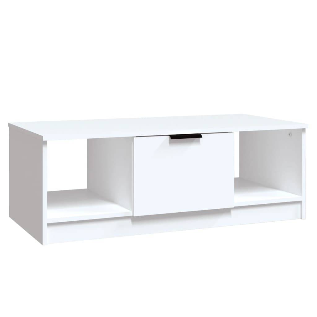 Sohvapöytä valkoinen 102x50x36 cm tekninen puu - Sisustajankoti.fi