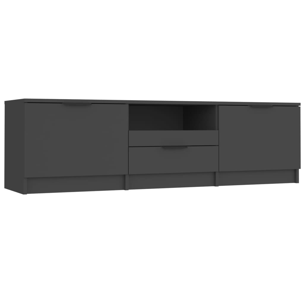 TV-taso musta 140x35x40 cm tekninen puu - Sisustajankoti.fi