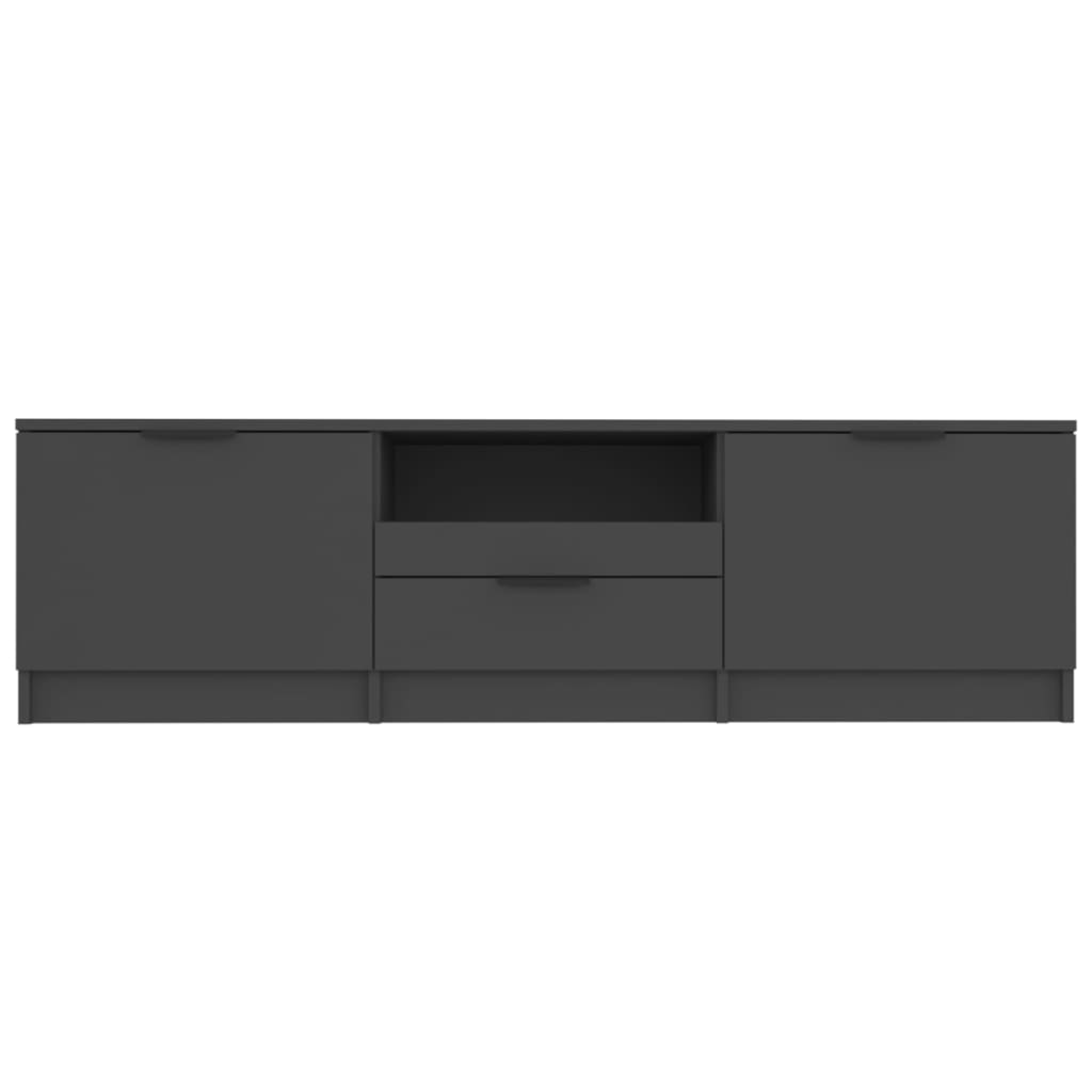 TV-taso musta 140x35x40 cm tekninen puu - Sisustajankoti.fi