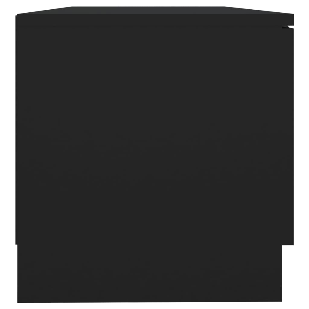 TV-taso musta 80x35x36,5 cm tekninen puu - Sisustajankoti.fi