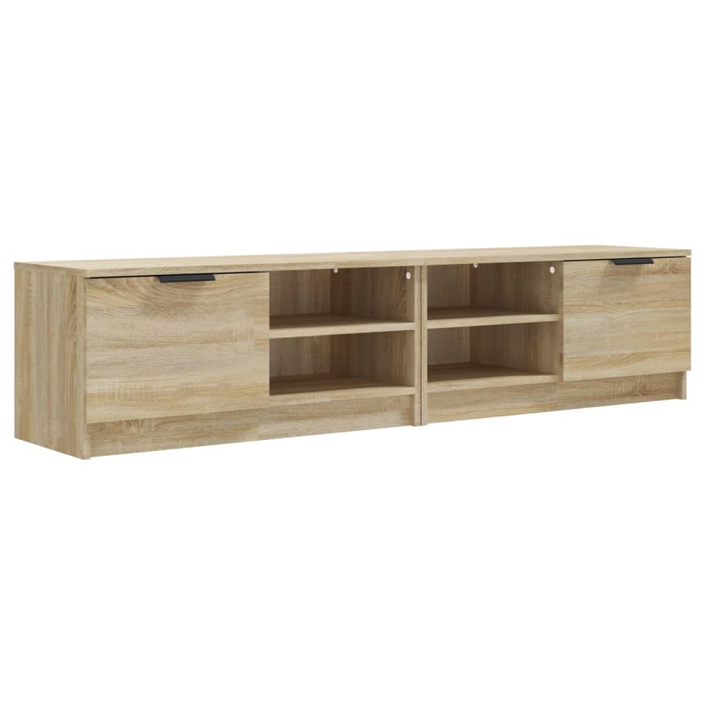 TV-tasot 2 kpl Sonoma-tammi 80x35x36,5 cm tekninen puu - Sisustajankoti.fi