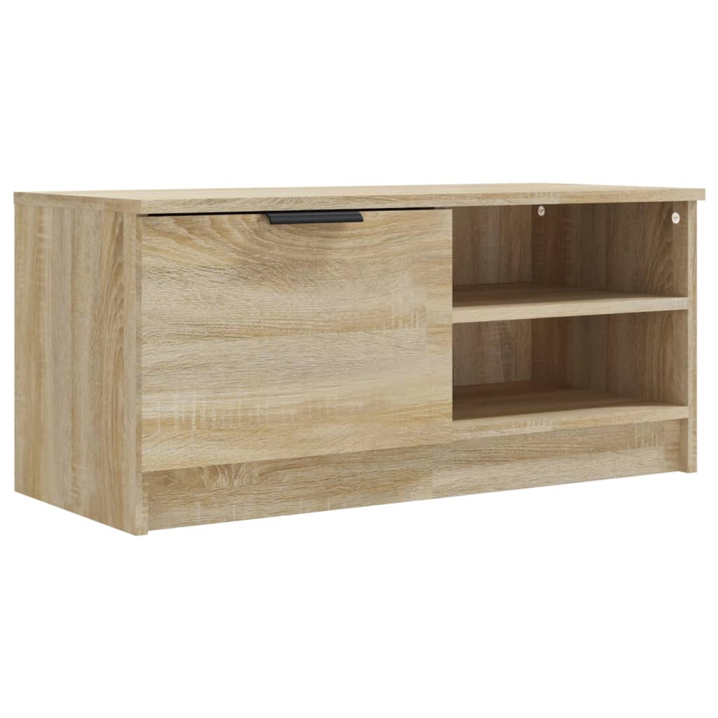 TV-tasot 2 kpl Sonoma-tammi 80x35x36,5 cm tekninen puu - Sisustajankoti.fi
