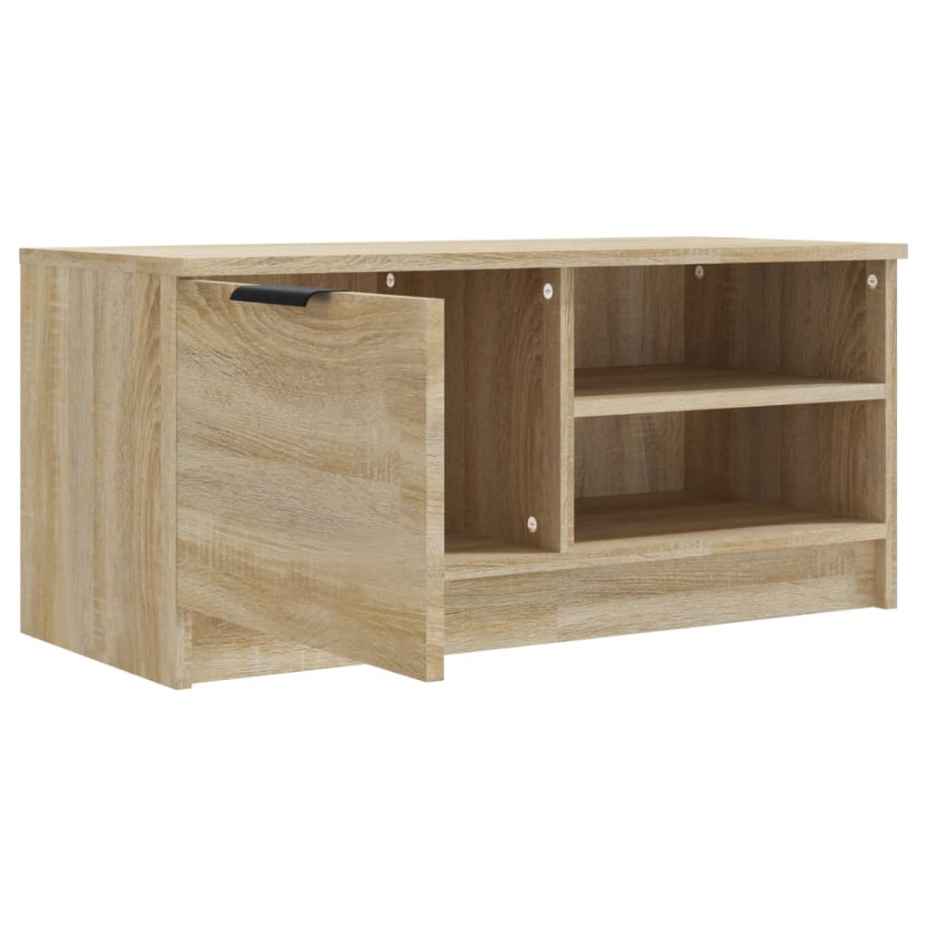 TV-tasot 2 kpl Sonoma-tammi 80x35x36,5 cm tekninen puu - Sisustajankoti.fi