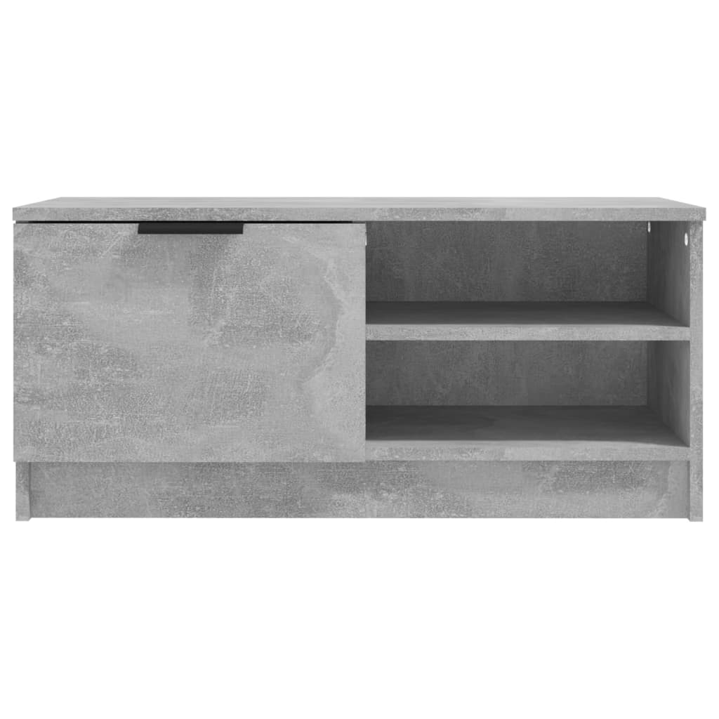 TV-taso betoninharmaa 80x35x36,5 cm tekninen puu - Sisustajankoti.fi