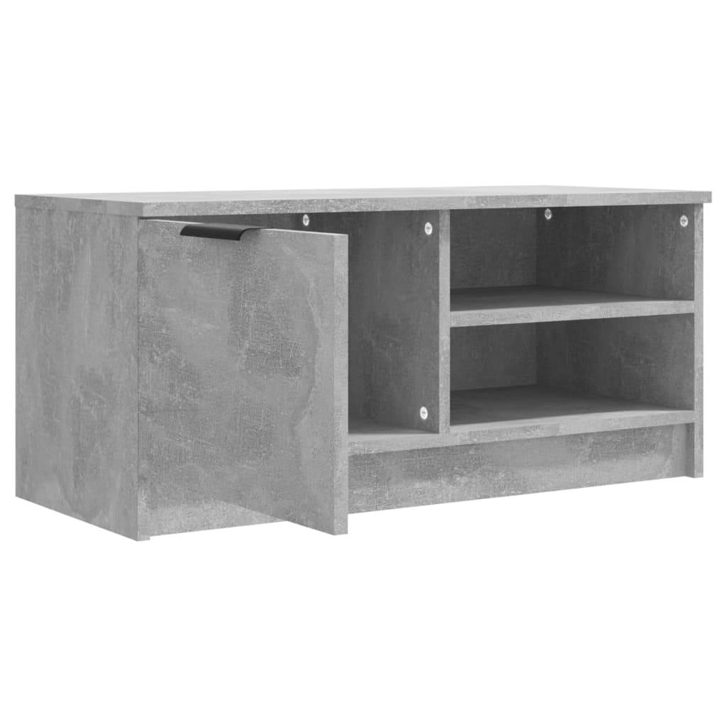 TV-taso betoninharmaa 80x35x36,5 cm tekninen puu - Sisustajankoti.fi